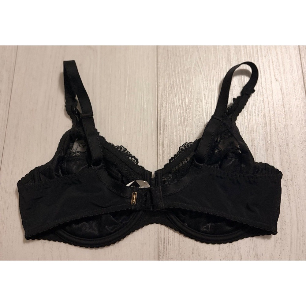 Chantelle Perfect Cachemire 3 Part Cup Underwire Bra Sz 36D Black
